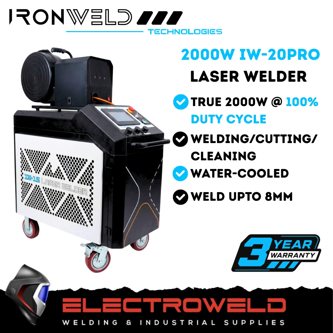 IRONWELD 2000W 2KW Laser Welder / Cleaner / Cutter - Heavy Duty